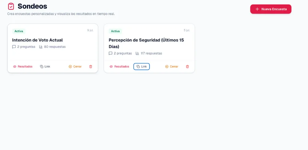 Formulario de encuesta de percepción de seguridad